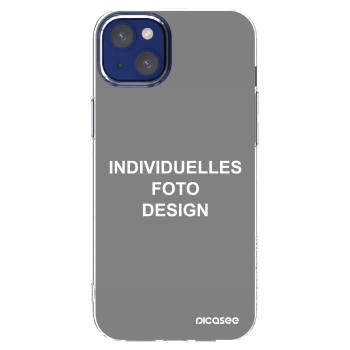Picasee Apple iPhone 14 Plus Hülle - Transparentes Silikon - Individuelles Fotodesign