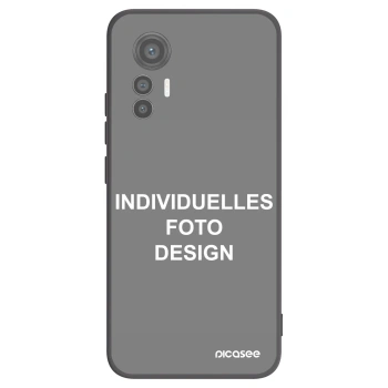 Picasee Xiaomi 12 Lite Hülle - Schwarzes Silikon - Individuelles Fotodesign
