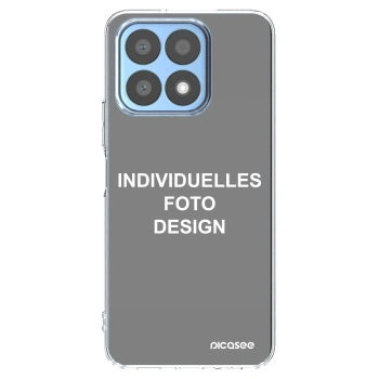 Picasee Honor X8a Hülle - Transparentes Silikon - Individuelles Fotodesign