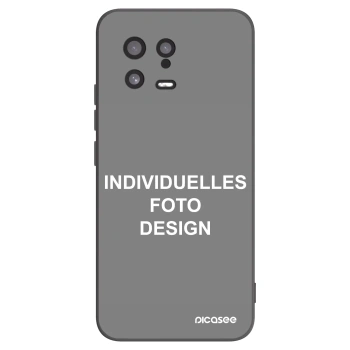 Picasee Xiaomi 13 Hülle - Schwarzes Silikon - Individuelles Fotodesign