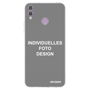 Picasee Honor 8X Hülle - Transparentes Silikon - Individuelles Fotodesign