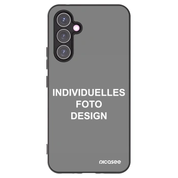 Picasee Samsung Galaxy A54 5G A546B Hülle - Schwarzes Silikon - Individuelles Fotodesign