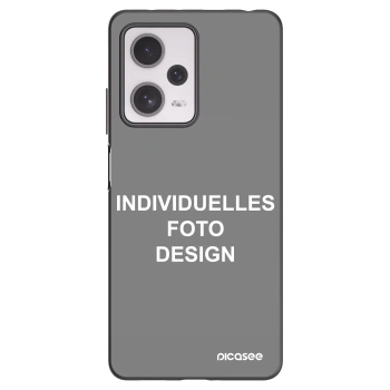 Picasee Xiaomi Redmi Note 12 Pro+ 5G Hülle - Schwarzes Silikon - Individuelles Fotodesign