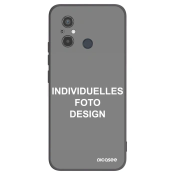 Picasee Xiaomi Redmi 12C Hülle - Schwarzes Silikon - Individuelles Fotodesign