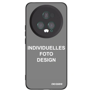 Picasee Honor Magic5 Pro Hülle - Schwarzes Silikon - Individuelles Fotodesign