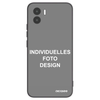 Picasee Xiaomi Redmi A2 Hülle - Schwarzes Silikon - Individuelles Fotodesign