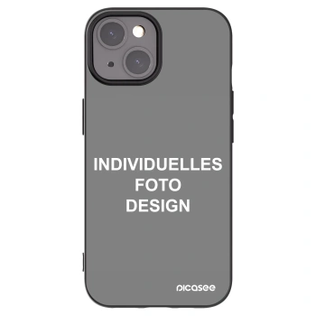 Picasee Apple iPhone 15 Hülle - Schwarzes Silikon - Individuelles Fotodesign