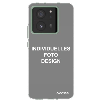 Picasee Xiaomi 13T Hülle - Transparentes Silikon - Individuelles Fotodesign