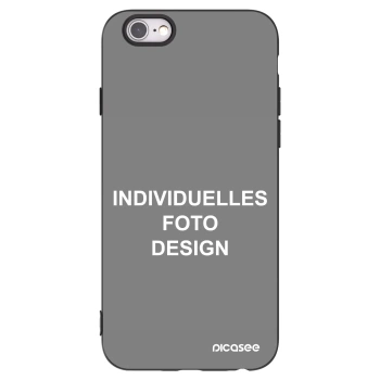 Picasee Apple iPhone 6/6S Hülle - Schwarzes Silikon - Individuelles Fotodesign