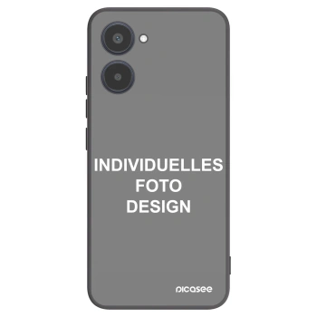 Picasee Realme 10 4G Hülle - Schwarzes Silikon - Individuelles Fotodesign