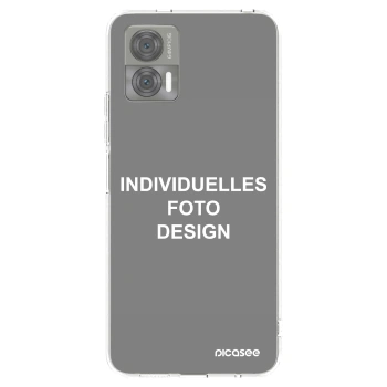 Picasee Motorola Edge 30 Neo Hülle - Transparentes Silikon - Individuelles Fotodesign