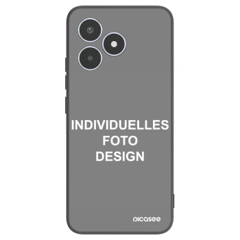 Picasee Realme C53 Hülle - Schwarzes Silikon - Individuelles Fotodesign