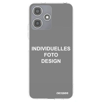 Picasee Xiaomi Redmi 12 5G Hülle - Transparentes Silikon - Individuelles Fotodesign