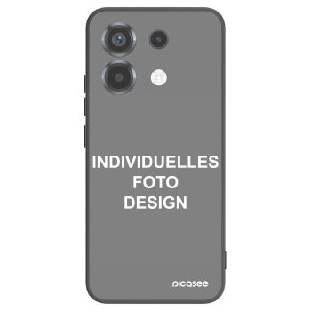 Picasee Xiaomi Poco X6 Hülle - Schwarzes Silikon - Individuelles Fotodesign