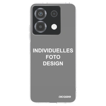 Picasee Xiaomi Poco X6 Hülle - Transparentes Silikon - Individuelles Fotodesign