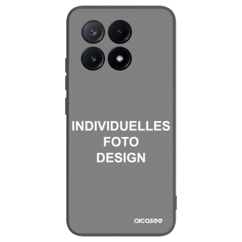 Picasee Xiaomi Poco X6 Pro Hülle - Schwarzes Silikon - Individuelles Fotodesign