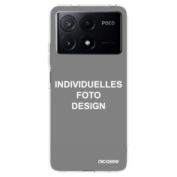Picasee Xiaomi Poco X6 Pro Hülle - Transparentes Silikon - Individuelles Fotodesign