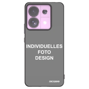 Picasee Xiaomi Redmi Note 13 Pro 5G Hülle - Schwarzes Silikon - Individuelles Fotodesign