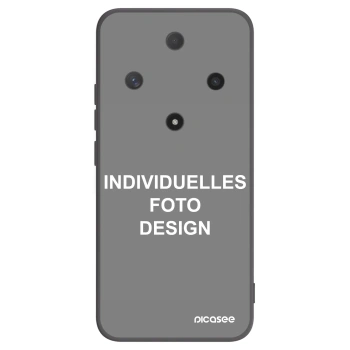 Picasee Honor Magic6 Lite 5G Hülle - Schwarzes Silikon - Individuelles Fotodesign