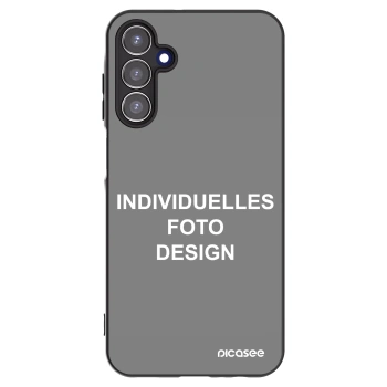 Picasee Samsung Galaxy A15 A155F 4G Hülle - Schwarzes Silikon - Individuelles Fotodesign