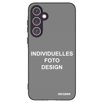 Picasee Samsung Galaxy A35 5G A356B Hülle - Schwarzes Silikon - Individuelles Fotodesign