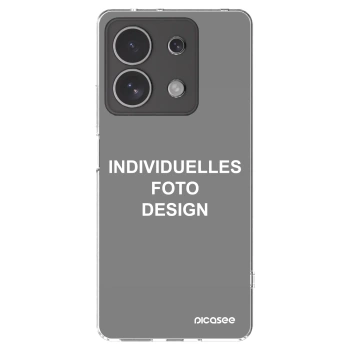 Picasee Xiaomi Redmi Note 13 4G Hülle - Transparentes Silikon - Individuelles Fotodesign