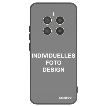 Picasee Realme 12 Pro 5G Hülle - Schwarzes Silikon - Individuelles Fotodesign