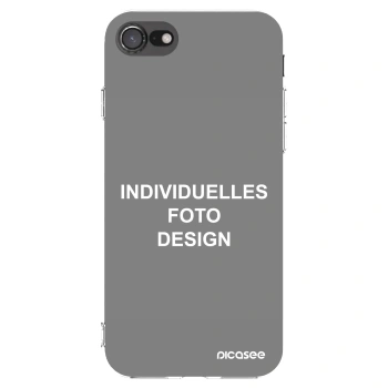 Picasee Apple iPhone 7 Hülle - Transparentes Silikon - Individuelles Fotodesign
