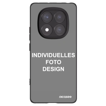 Picasee Xiaomi Redmi Note 14 Pro 5G Hülle - Schwarzes Silikon - Individuelles Fotodesign