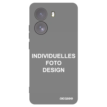 Picasee Xiaomi Poco X7 Hülle - Schwarzes Silikon - Individuelles Fotodesign