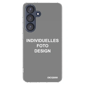 Picasee Samsung Galaxy S25 5G Hülle - Transparentes Silikon - Individuelles Fotodesign