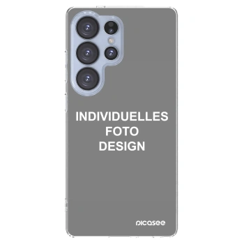 Picasee Samsung Galaxy S25 Ultra 5G Hülle - Transparentes Silikon - Individuelles Fotodesign
