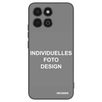 Picasee Honor 200 Smart 5G Hülle - Schwarzes Silikon - Individuelles Fotodesign