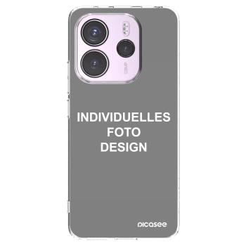 Picasee Xiaomi Redmi Note 14 4G Hülle - Transparentes Silikon - Individuelles Fotodesign