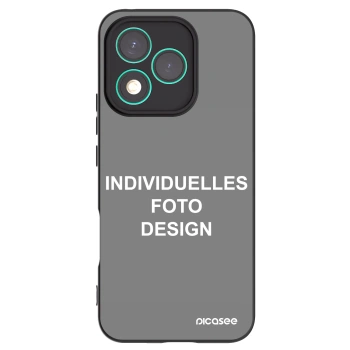 Picasee Honor 400 Lite 5G Hülle - Schwarzes Silikon - Individuelles Fotodesign