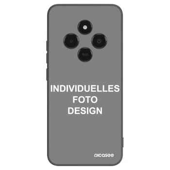 Picasee Xiaomi Poco C75 Hülle - Schwarzes Silikon - Individuelles Fotodesign