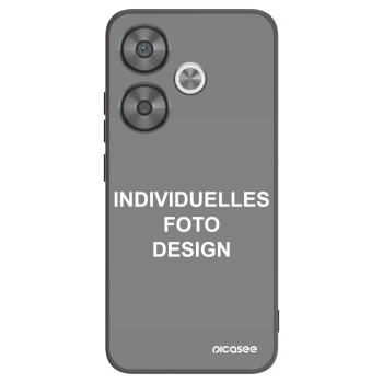 Picasee Xiaomi Poco F6 Hülle - Schwarzes Silikon - Individuelles Fotodesign