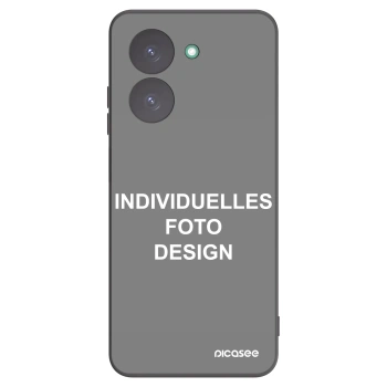 Picasee Xiaomi Redmi A5 Hülle - Schwarzes Silikon - Individuelles Fotodesign