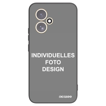 Picasee Honor 400 5G Hülle - Schwarzes Silikon - Individuelles Fotodesign