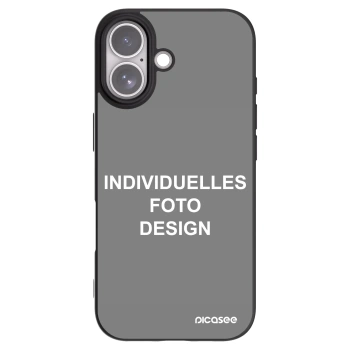 Picasee Apple iPhone 17 Hülle - Schwarzes Silikon - Individuelles Fotodesign