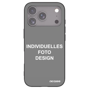 Picasee Apple iPhone 17 Pro Hülle - Schwarzes Silikon - Individuelles Fotodesign