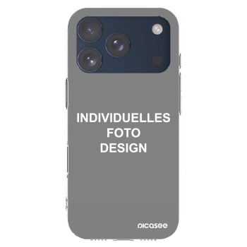 Picasee Apple iPhone 17 Pro Hülle - Transparentes Silikon - Individuelles Fotodesign