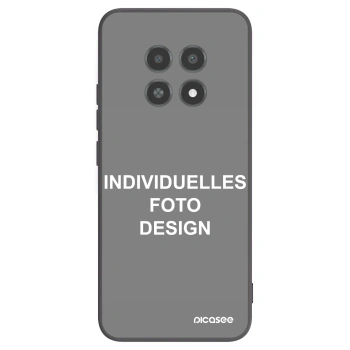 Picasee Realme 12X Hülle - Schwarzes Silikon - Individuelles Fotodesign