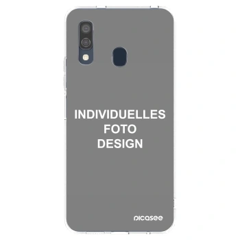 Picasee Samsung Galaxy A40 A405F Hülle - Transparentes Silikon - Individuelles Fotodesign