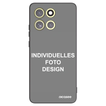 Picasee Motorola Moto G86 5G Hülle - Schwarzes Silikon - Individuelles Fotodesign