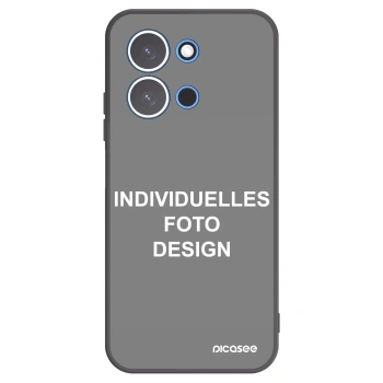 Picasee Xiaomi Redmi 15C 4G Hülle - Schwarzes Silikon - Individuelles Fotodesign