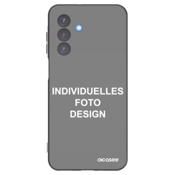 Picasee Samsung Galaxy A17 5G Hülle - Schwarzes Silikon - Individuelles Fotodesign