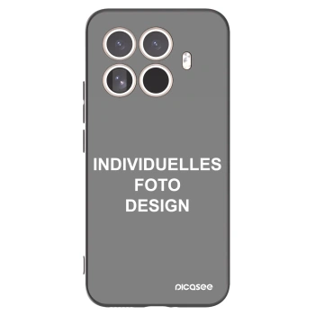 Picasee Xiaomi 15T Pro Hülle - Schwarzes Silikon - Individuelles Fotodesign