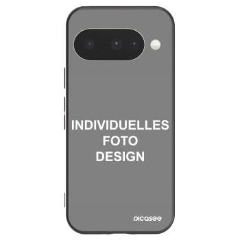 Picasee Google Pixel 10 Hülle - Schwarzes Silikon - Individuelles Fotodesign