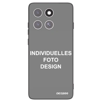 Picasee Motorola Edge 60 Fusion Hülle - Schwarzes Silikon - Individuelles Fotodesign